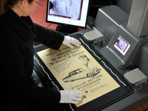 Digitizing the original screen-used newspaper prop from "Back to the Future"